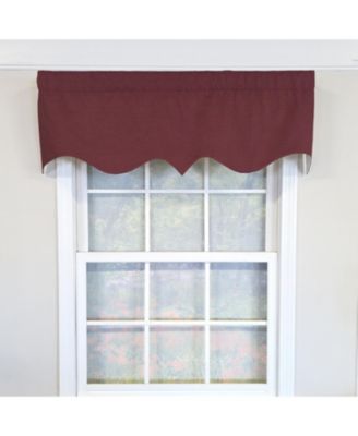 100% Cotton Basket Weave Regal Poly/Cotton lining Rod Pocket Valance 50" x 15" Egg Plant