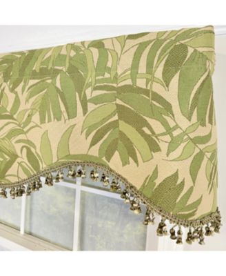 100% Cotton Breeze Cornice Fully lined Windows Rod Pocket Valance 50" x 17" Green
