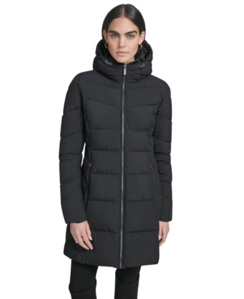 Женские куртки Calvin Klein Collar Hooded Puffer Coat