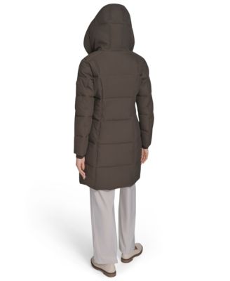 Women's Stand Collar Hooded Puffer Coat