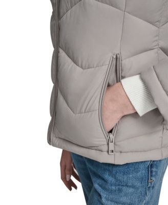 Women's Short Zip-Up Hooded Puffer Coat