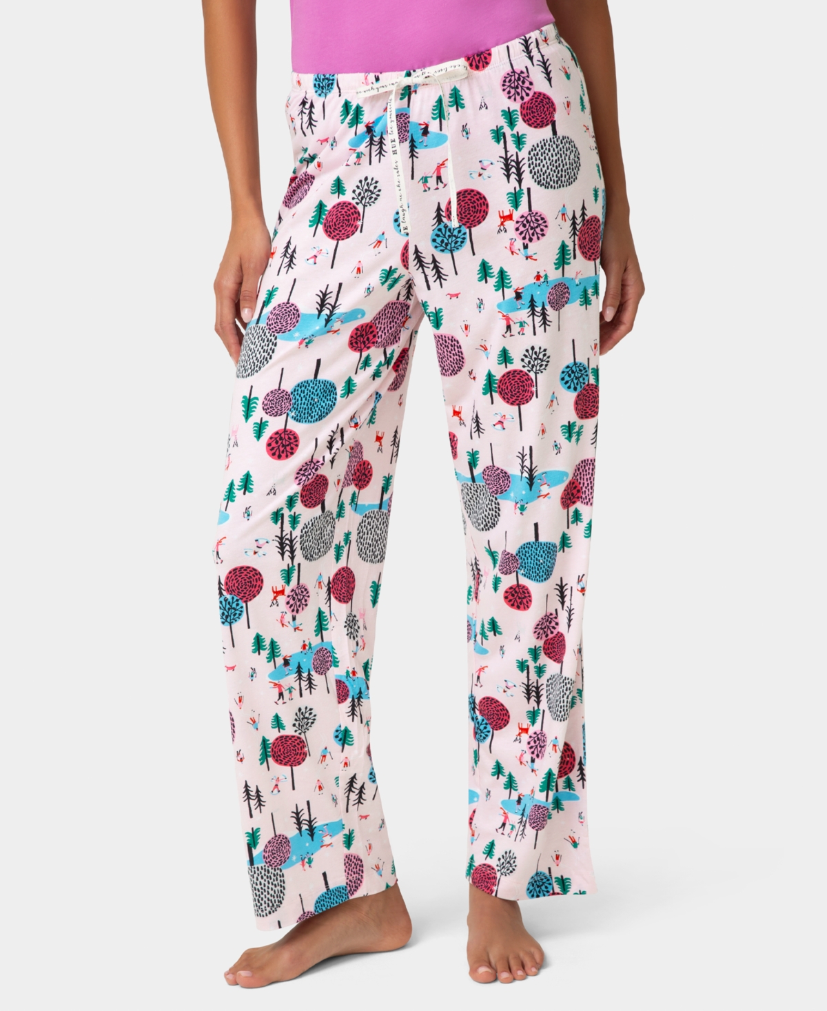 Hue Women's Tree Mountain Mid-rise Lounge Pants In Blue