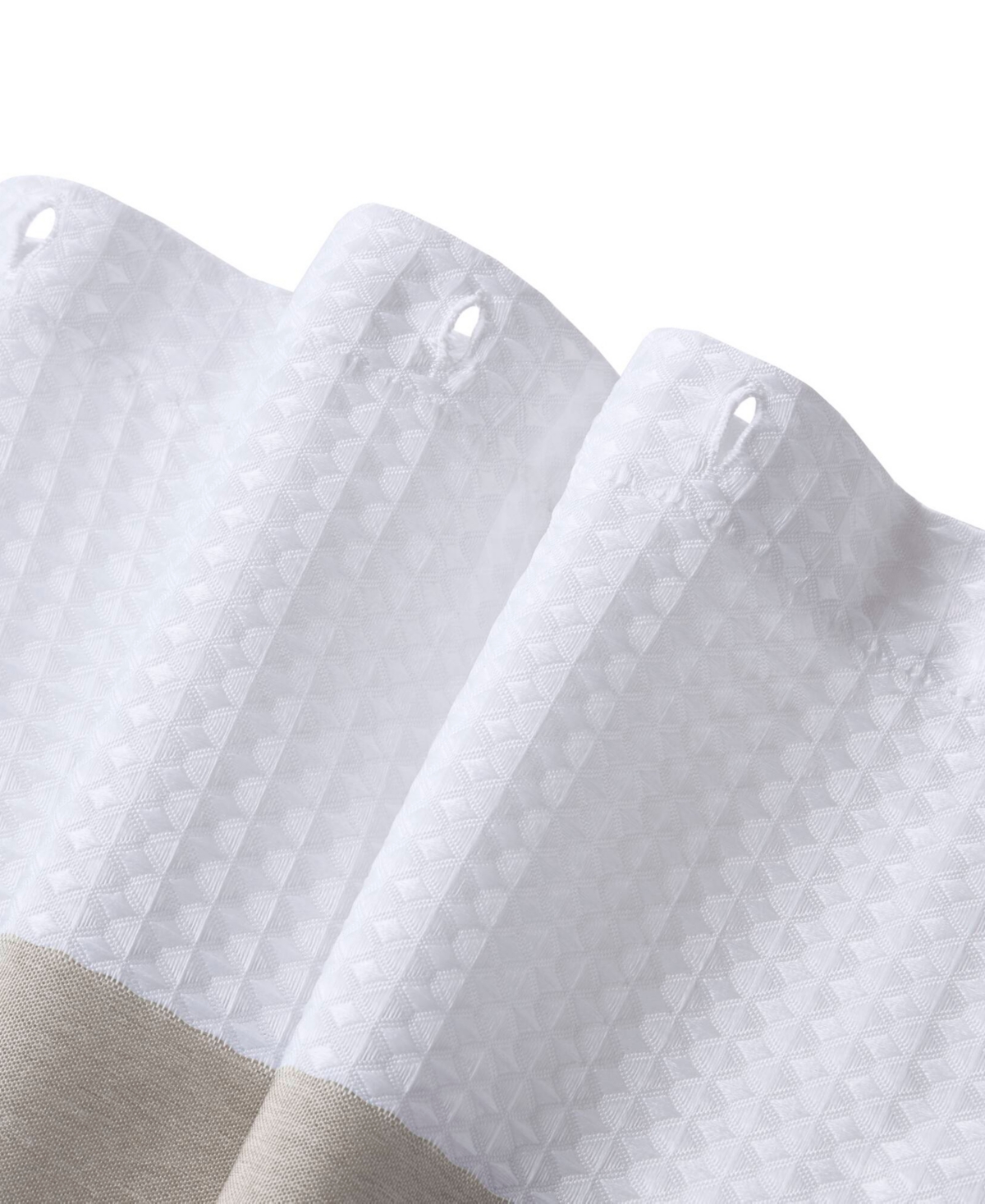 Madison Park Spa Waffle 3m-scotchgard Shower Curtain, 108" X 72" In Brown