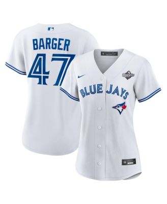 Nike - Women's Addison Barger White Toronto Blue Jays 2025 World Series Home Replica Player Jersey