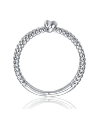Teens/Young Adults Rope Intertwined Knot Cocktail Ring