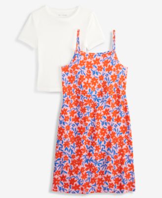 Epic Threads - Girls 5-20 2-Pc. Floral-Print Dress & T-Shirt Set