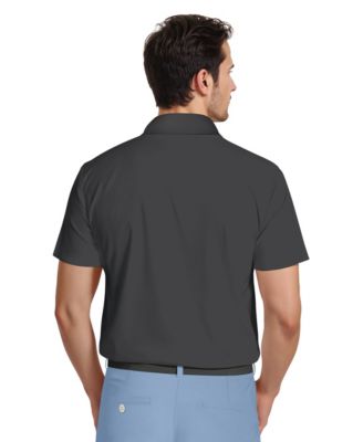 Men's Short-Sleeve Engineered Chest Stripe Polo Shirt