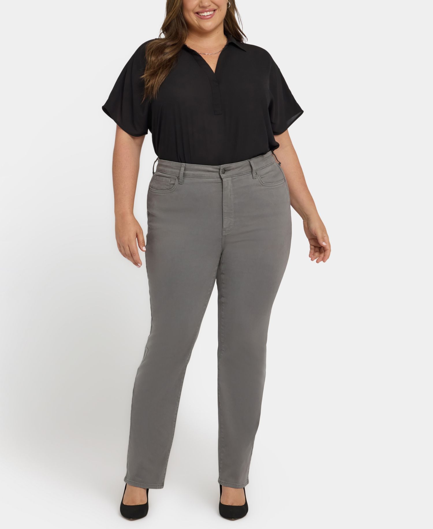 Plus Size High Rise Marilyn Straight Jeans