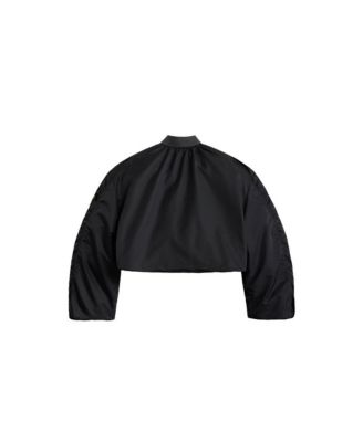 Women's Knit Rib Ma-1 Flight Jacket W