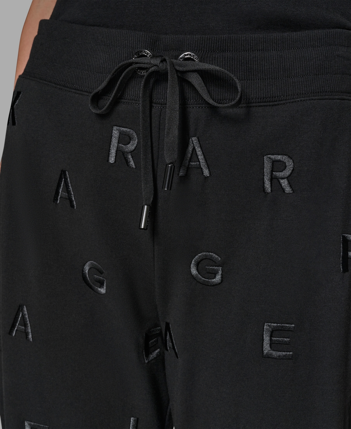 Karl Lagerfeld Paris Women's Logo Detail Pull on Joggers