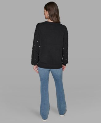 V-Neck Diamond Pattern Sweater