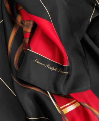 Holiday Equestrian Square Scarf