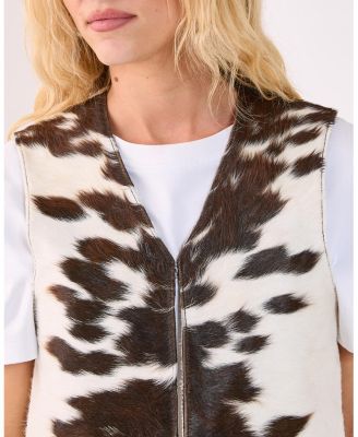 Women's Cow Hide Leather Waistcoat