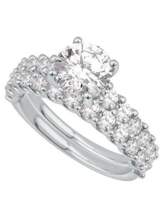 Macy's - Diamond Solitaire Plus Bridal Set (3 ct. t.w.) in 14K White Gold