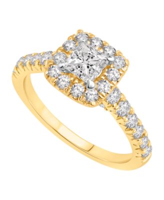 Diamond Halo Bridal Set (1-1/2 ct. t.w.) in 14k Two-Tone Gold