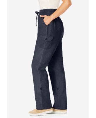 Women's Plus Size Convertible Length Cargo Pant/Capri