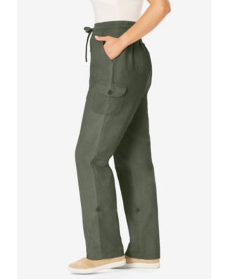 Women's Plus Size Convertible Length Cargo Pant/Capri