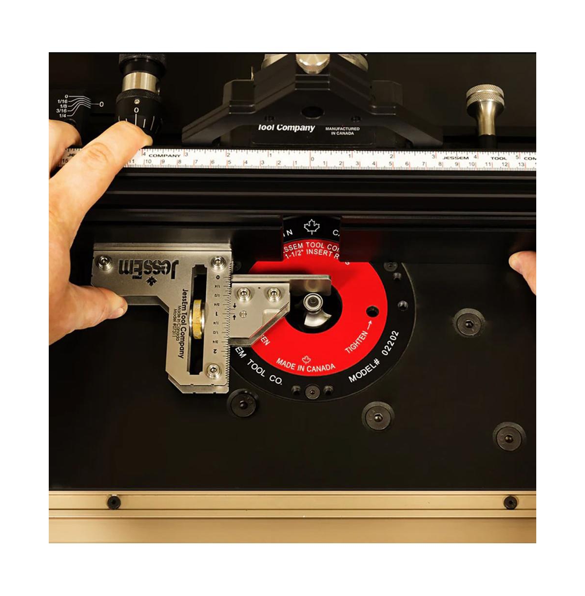 JessEm 07315 14 Gauge Stainless Steel Tool Setting Gauge - Metric - Large