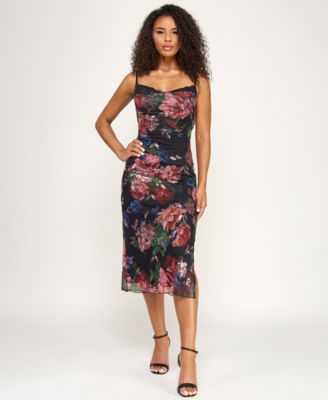 KATIA RAE - Women's Sequined Sweetheart Neck Dress