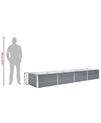 Raised Bed Galvanized steel, 126.0 x 31.5 x 17.7 in