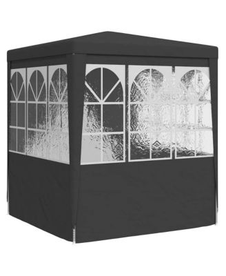 Professional Party Tent with Side Walls 6.6'x6.6' Anthracite 0.3 oz/ft²