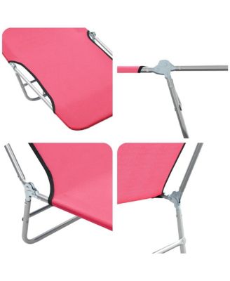 Sun Lounger Set of 2 Pink