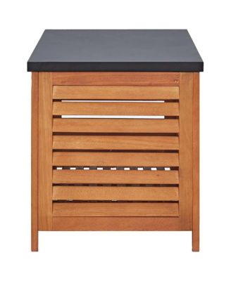 Storage Box Natural Eucalyptus Solid Eucalyptus Wood