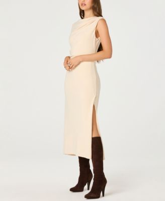 Women's Draped Sleeveless A-Line Dress