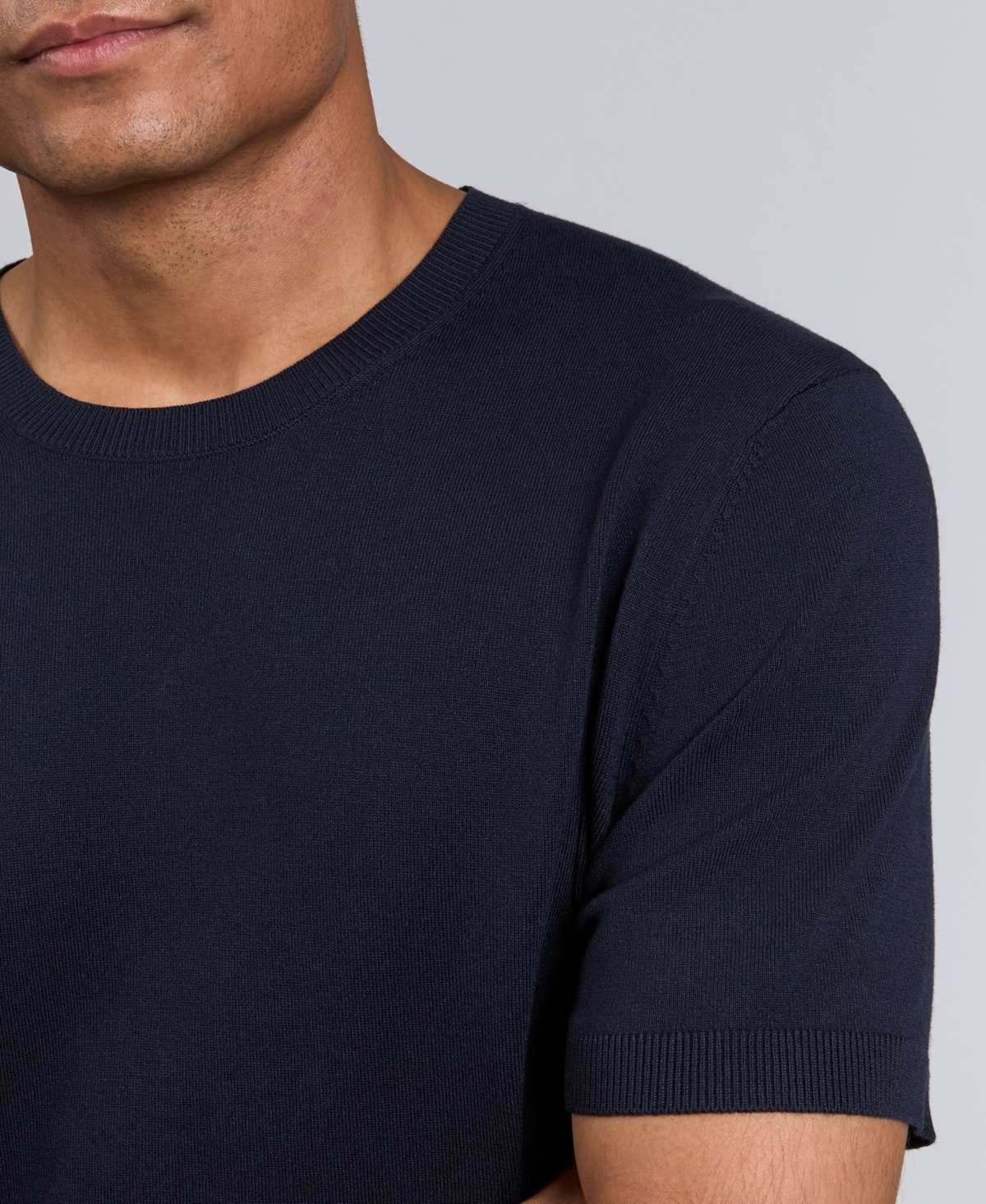 Kenneth Cole Men's Crewneck Sweater T-shirt In Black