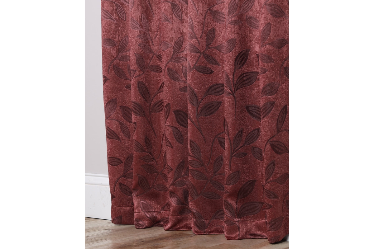 Superior Modern Leaves Room Darkening Grommet Top Curtain Panels