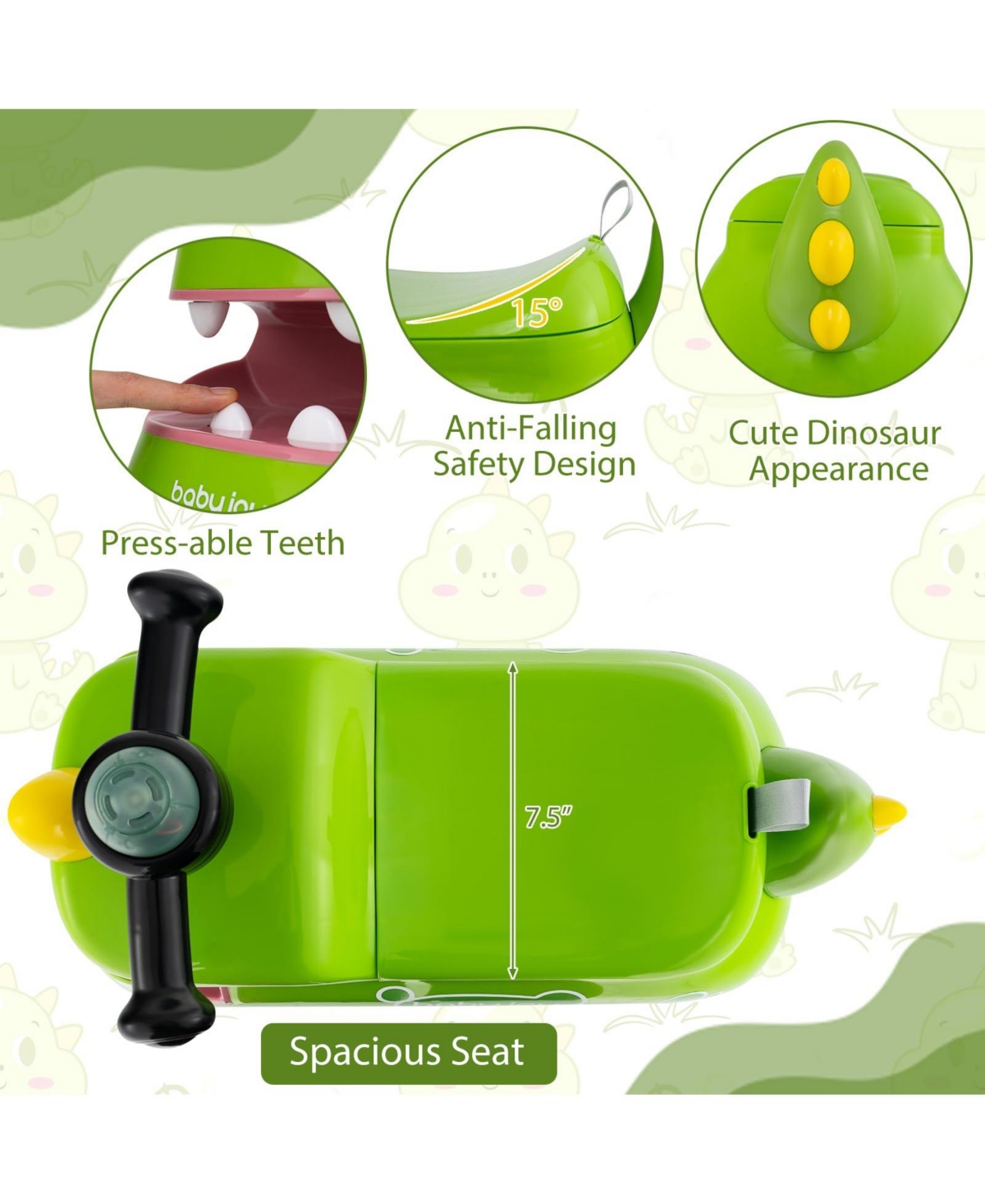 Mecale with Lights and Music Toddler Ride on Toy Walking Sliding Car