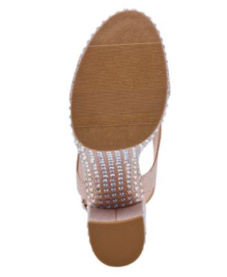 Women's Hayylo Embellished Block Heel Sandals, Macy's Exclusive