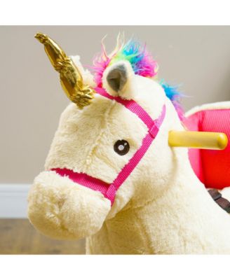 Kids Rocking Horse, Unicorn with Realistic Sounds for 18-36 Months
