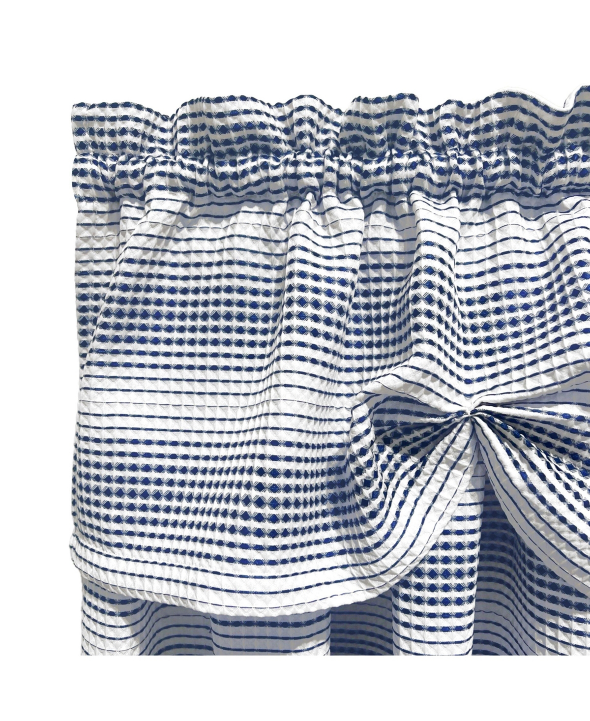 Kate Aurora Isabelle Abstract 3 Piece Cafe Rod Pocket Kitchen Curtain Tier And Valance Set