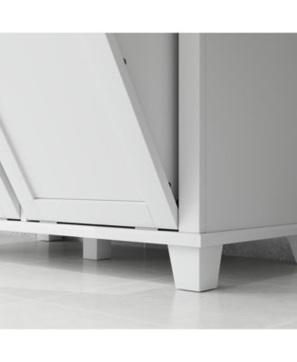 Tilt-Out Laundry Sorter Bathroom Cabinet