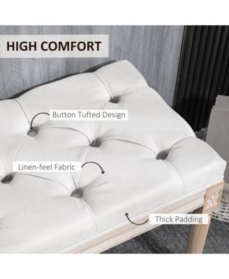 32" End of Bed Bench, Upholste Bedroom Bench,