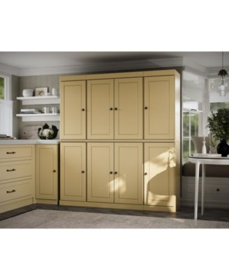 100% Solid Wood 65" Pantry Cabinet with Raised Panel Doors & Adjustable Shelves