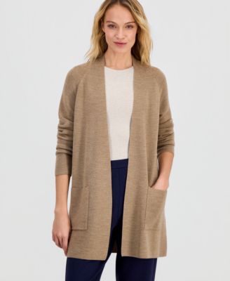 Women's Long-Sleeve Cardigan Sweater, Regular and Plus