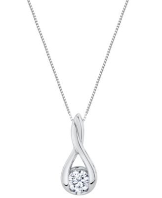 Sirena - Lab Grown Diamond Pendant Necklace (1-1/2 ct. t.w.) in 14K Gold