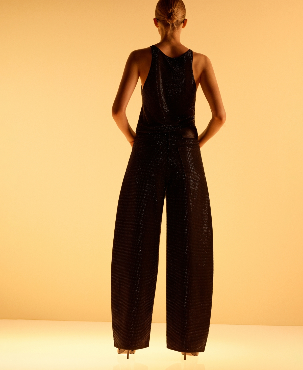 Mango Women's Balloon Rhinestone Jeans