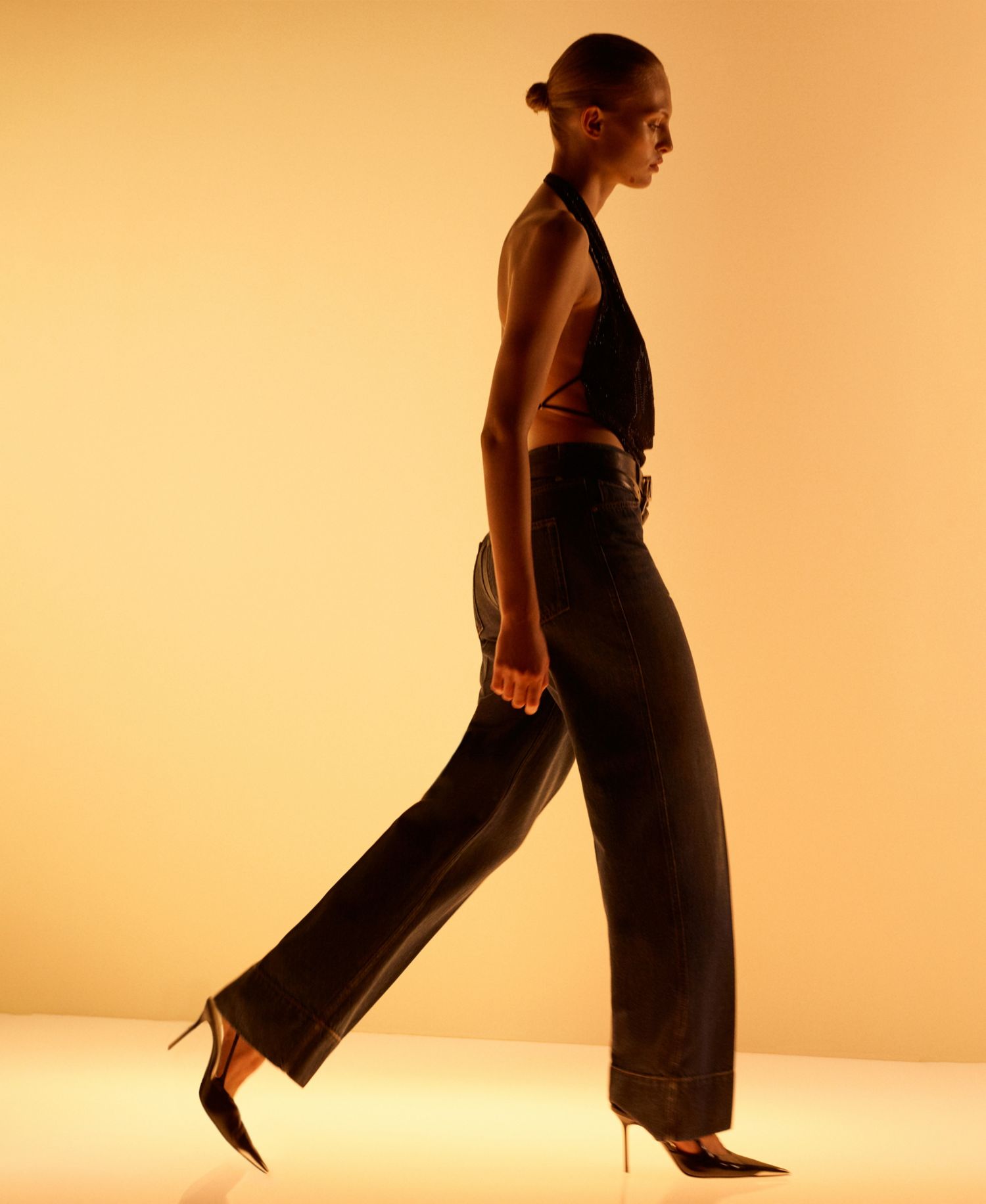 Women's Seam Detail Straight Jeans