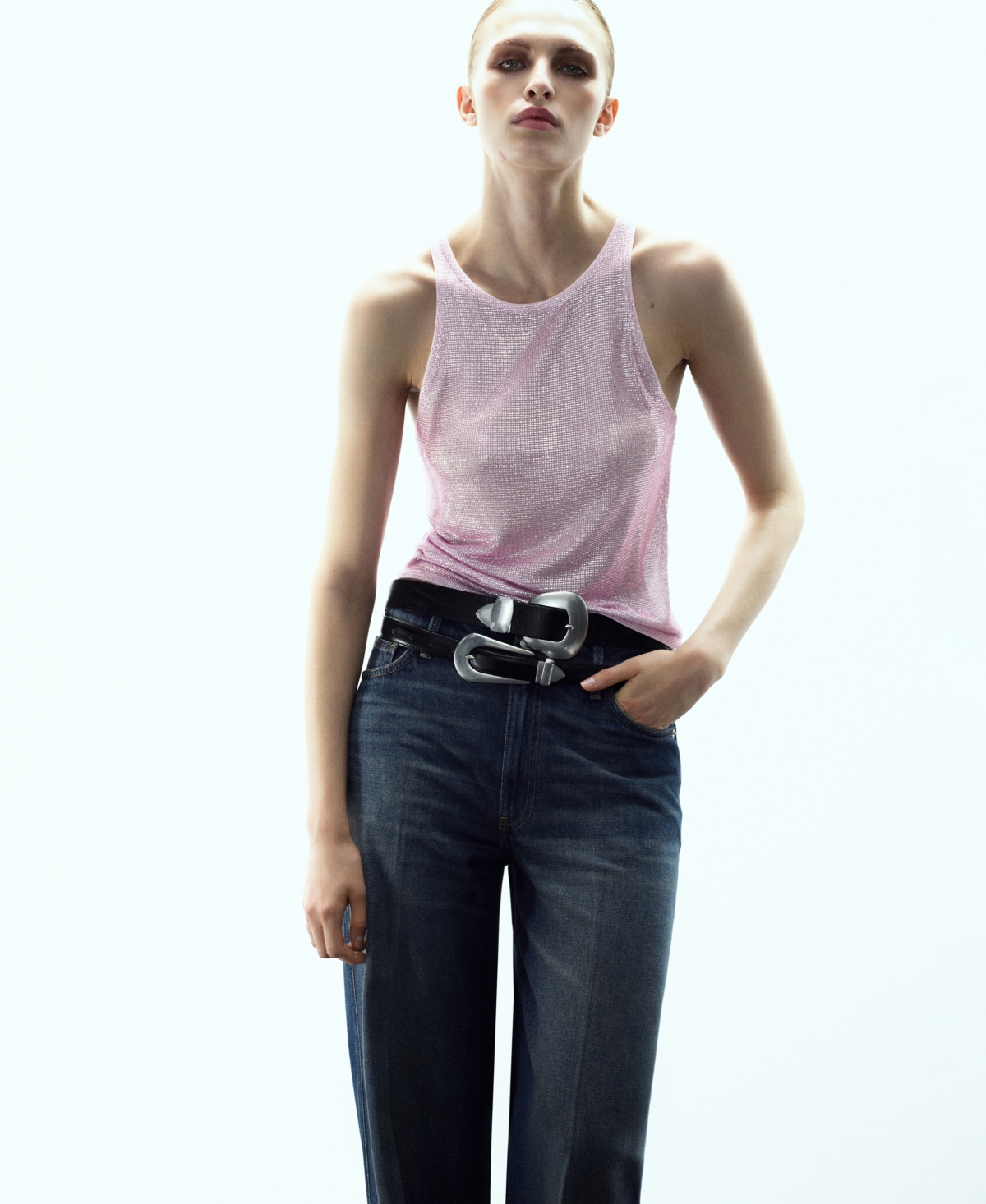 Mango Women's Crystal Halter Top