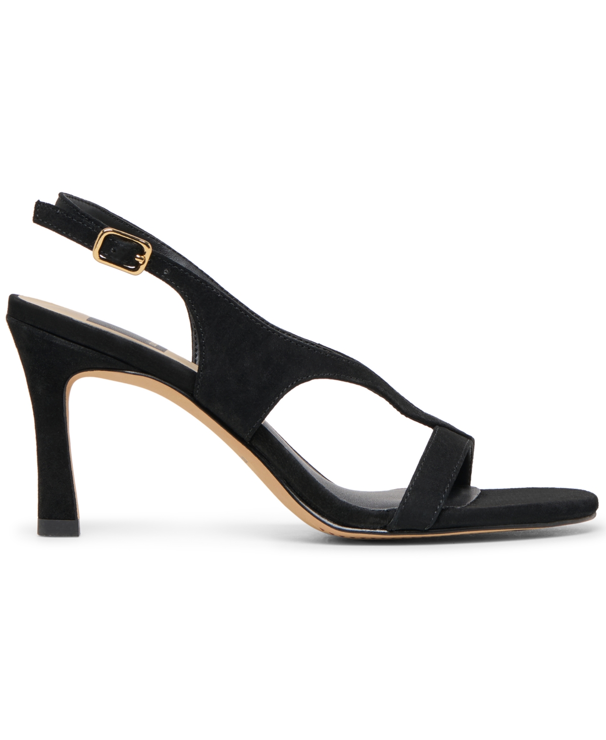 Dolce Vita Izela Heels Onyx Suede In Black