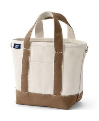Small 3 Pocket Open Top Canvas Tote Bag