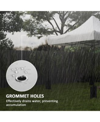 10' x 10' Pop up Canopy Replacement Top with Weight Bags, Multi