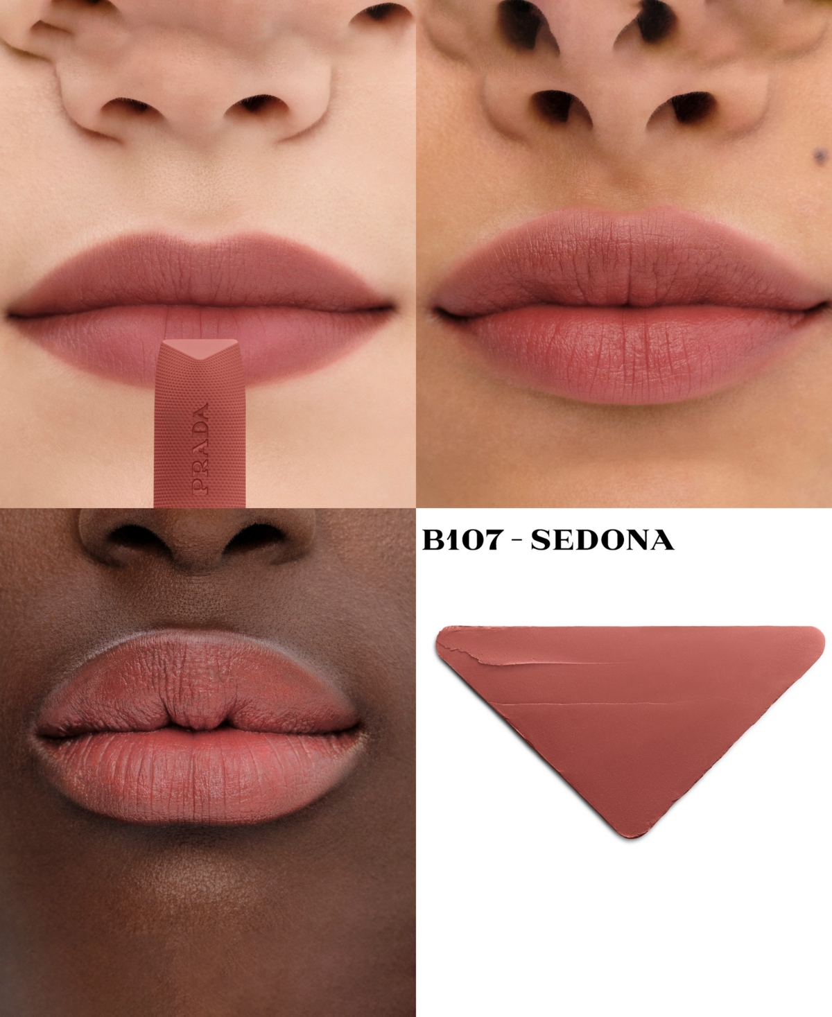 Prada Beauty Prada Soft Matte Lipstick In Brown