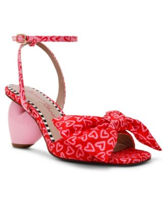 Betsey Johnson - Women's Kendal Bow Novelty Heart-Heel Dress Sandals