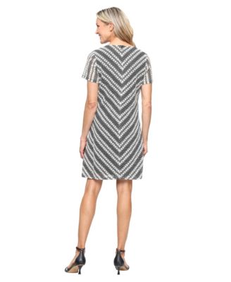 Women's Crochet Lace Sheath Short Dress