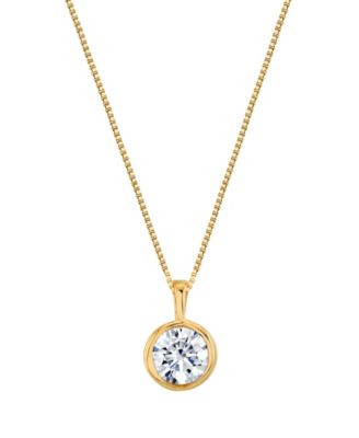 Lab Grown Energy Diamond Pendant Necklace (2 ct. t.w.) in 14k White or Yellow Gold