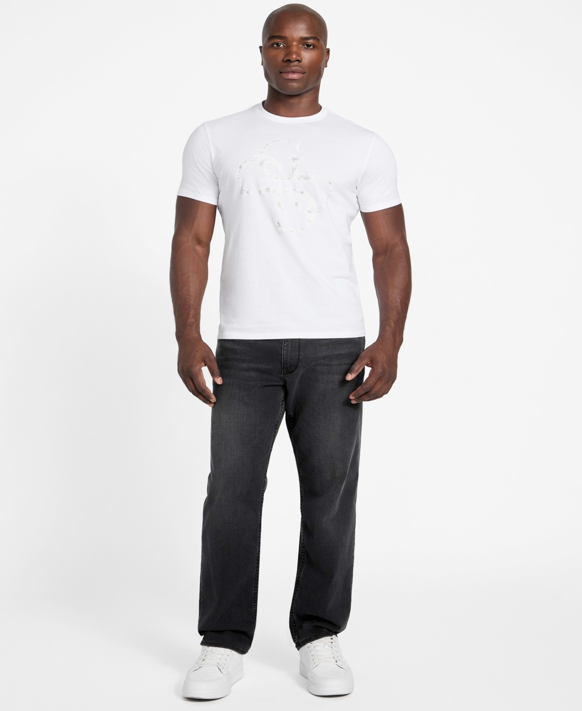 Guess Men's Shimmer Quattro G Short-Sleeve T-Shirt